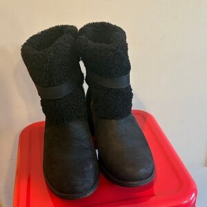 UGG Black Fleece-Lined Boots